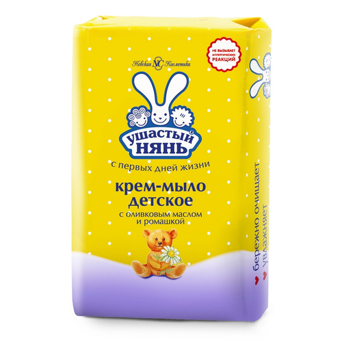 крем мыло ушастый нянь cream soap 90 гр Ушастый Нянь Крем-мыло Ушастый нянь с ромашкой 90г