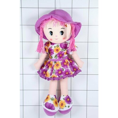 фото Кукла 9км-012 в платье и шляпке 60 см optbaza