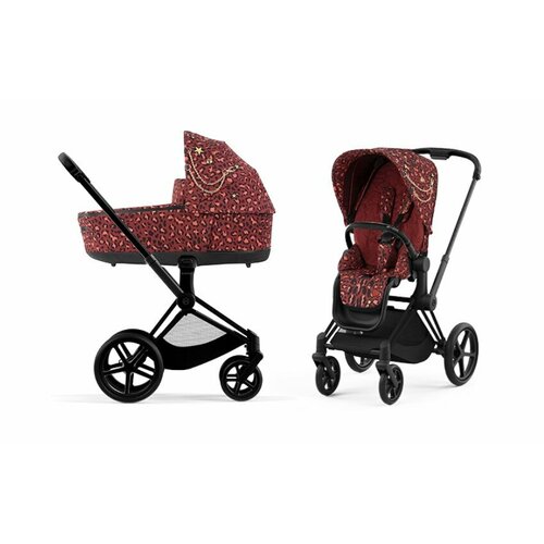 Коляска 2 в 1 Cybex PRIAM IV FE Rockstar шасси Matt Black 521002331