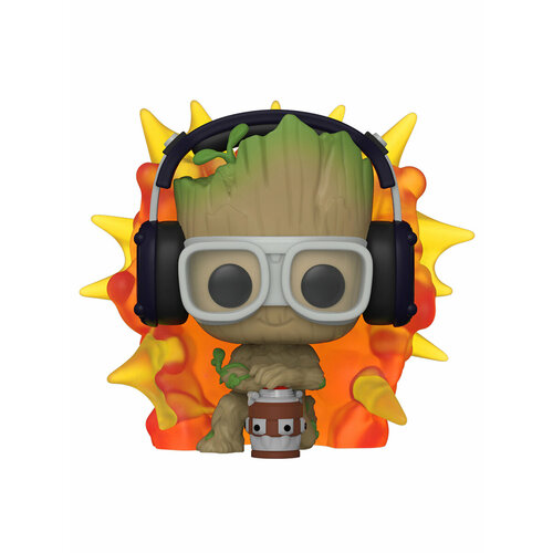 Фигурка Funko POP! Bobble Marvel I Am Groot Groot With Detonator (1195) 70653 набор funko pop and tee фигурка веномизированный грут venomized groot 47618 9 5 см футболка веномизированный грут venomized groot серая размер s