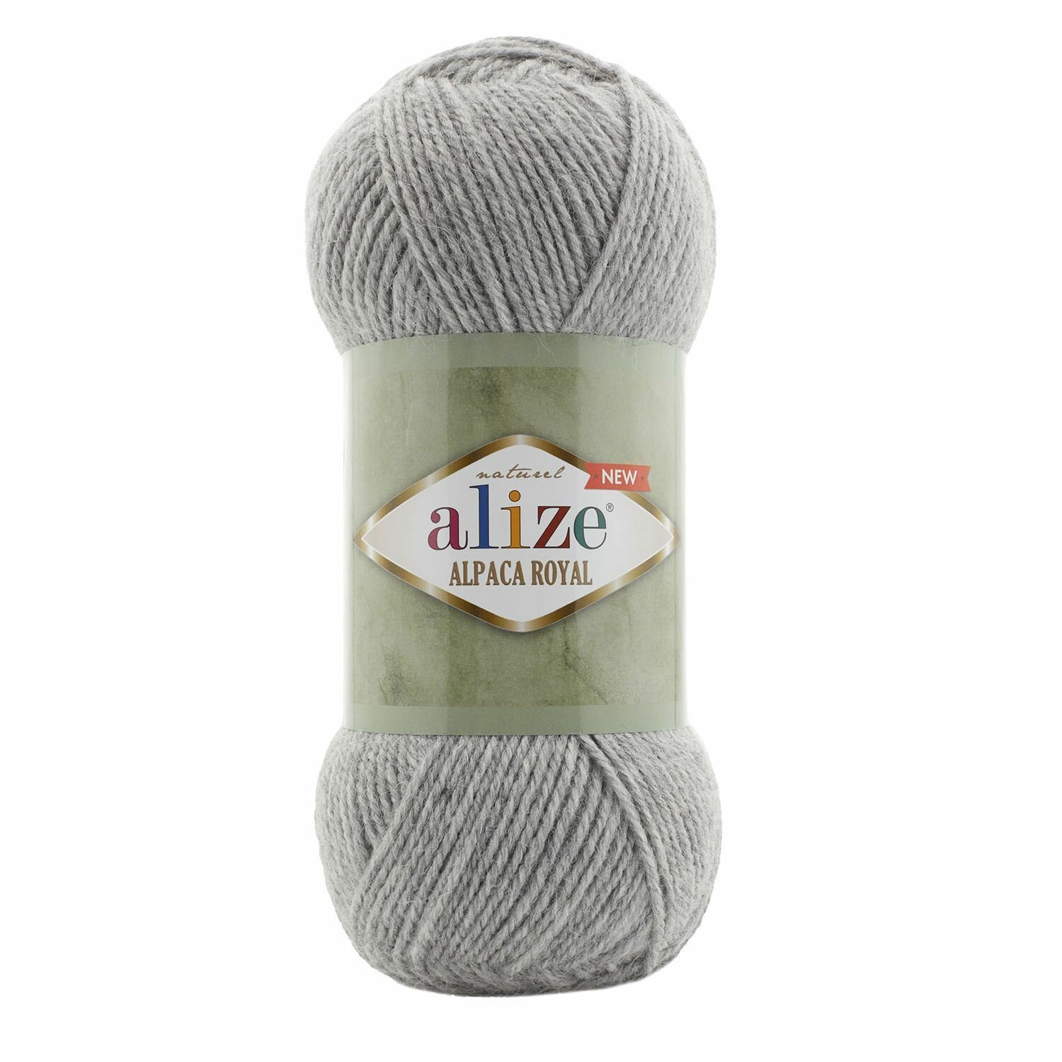 Пряжа Alpaca royal new, Alize, св. серый меланж - 21, 55% aкрил, 30% шерсть, 15% aльпака, 5 мотков, 100 г, 250 м.