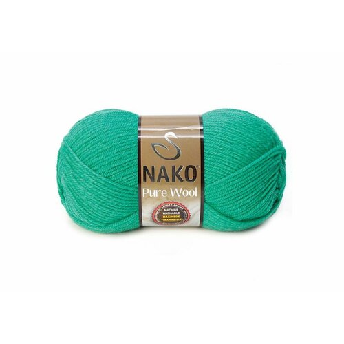 Пряжа NAKO Pure wool / 1130 изумруд