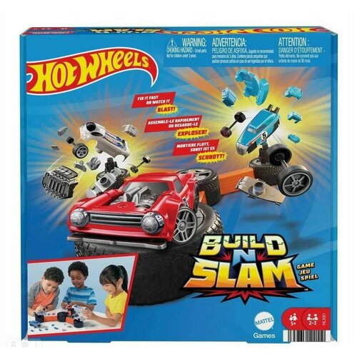 фото Настольная игра hot wheels build n slam hlx91 mattel