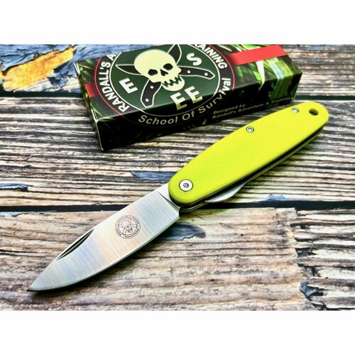 Нож складной ESEE BRKC5 Churp, D2 Blade, Yellow G10 Handle