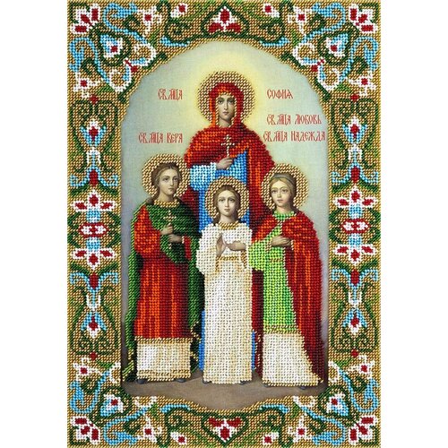 Набор для вышивания «panna» ЦМ-1807 Икона Святых мучениц Веры, Надежды, Любови и матери их Софии