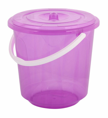 фото Ведро пласт 5л Хозяюшка с крышкой