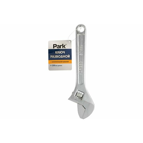 Ключ разводной С измер шкалой 200ММ PARK ключ разводной практик пластиковая ручка 200мм