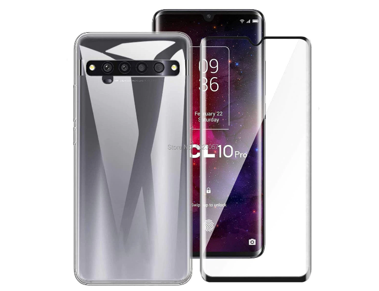 Защитное изогнутое стекло MyPads 5D Forti Glass для TCL 10 Pro с закругленными изогнутыми краями которое полностью закрывает экран / дисплей по кра.
