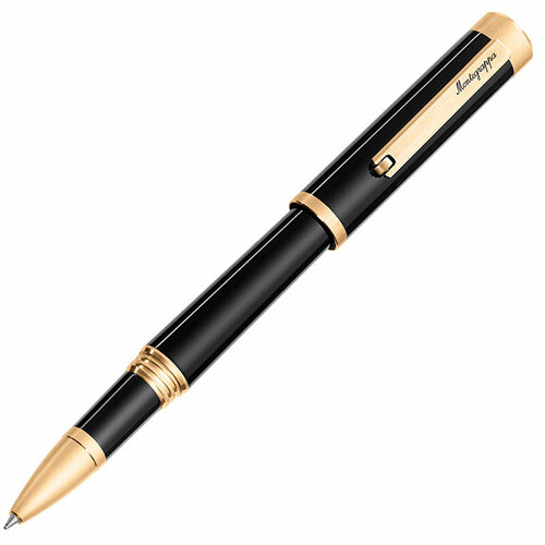 ручка роллер montegrappa quattro yellow gold артикул quat yg rb Ручка-роллер Montegrappa Zero Black Yellow Gold IP. Артикул ZERO-YG-RB