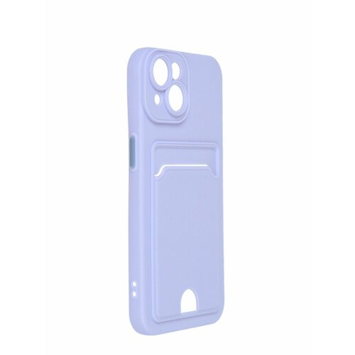 Чехол Neypo для APPLE iPhone 14 Pocket Matte Silicone с карманом Lilac NPM64071 чехол neypo для apple iphone 14 silicone cover hard white nhc55440