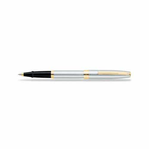 Sheaffer Роллерная ручка Sagaris Brushed Chrome Gold Tone Trim (SH E1947351)