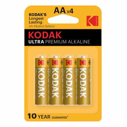 Батарейка AA LR6 (Kodak) (4шт.) ULTRA PREMIUM батарейка kodak lr6 4bl ultra premium