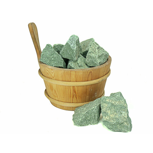 Камень Жадеит Хакасия колотый средний, ведро 20 кг камень для бани и сауны жадеит колотый мелкая фракция ведро 10 кг
