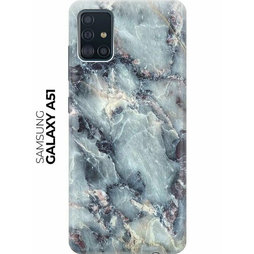 RE: PA Чехол - накладка ArtColor для Samsung Galaxy A51 с принтом Бледно-синий мрамор re pa чехол накладка artcolor для samsung galaxy s20 fe с принтом бледно синий мрамор