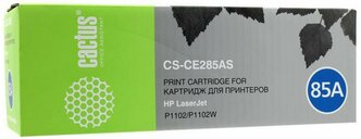 Картридж CACTUS CS-CE285AS совместимый HP CE285A для принтера LaserJet P1102/P1102W, чёрный (1600 страниц)