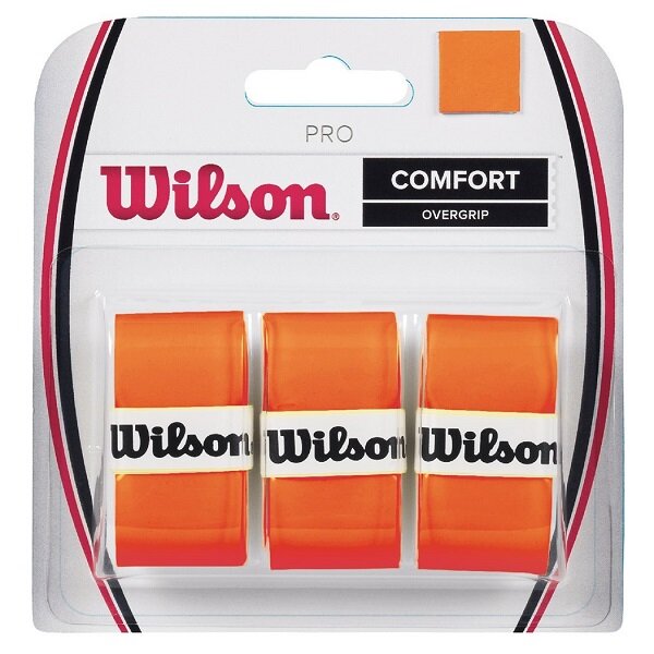 Обмотка для ручки ракетки Wilson Overgrip Pro x3 Orange WRZ470820