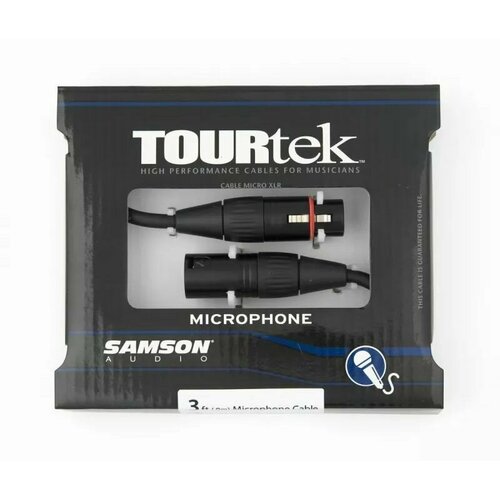 Samson TM3 Микрофонный аудио-кабель с разъемами XLR (Neutrik), 0,9 м