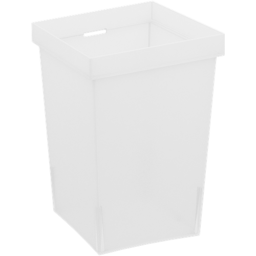 Контейнер для хранения Delinia ID 10x10x14.7 см пластик цвет белый