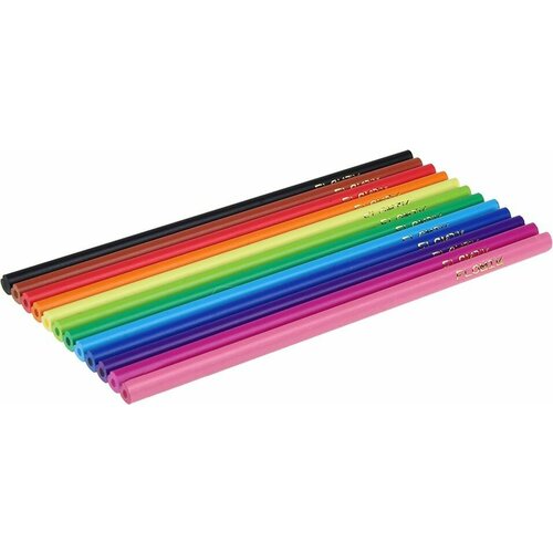 Карандаши цветные Flomik Сердца 12 цветов х2шт