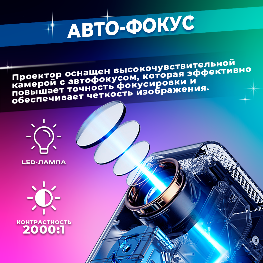 Проектор для фильмов кинопроектор домашний Wanbo X2 Pro ( Android 90 1280 х 720 Wi-Fi 6 )