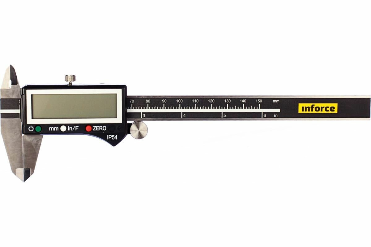 Inforce Штангенциркуль цифровой 0-150мм/0-6"*0.01мм/0.0005" 06-11-39