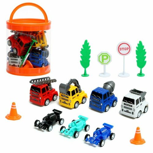 Набор машин Мини инерционные с аксессуарами 892₽