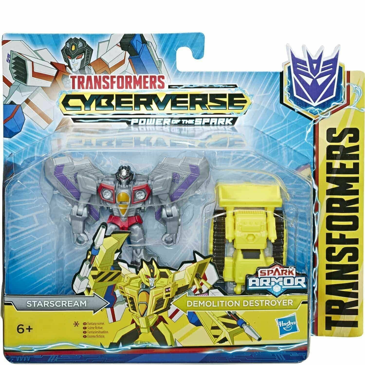 Transformers Hasbro трансформер Старскрим Разрушитель Кибервселенная Сила искры Бэттл Starscream Cyberverse