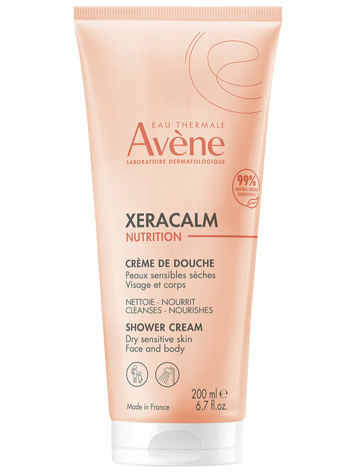 AVENE XERACALM Nutrition Легкий питательный очищающий крем- гель, 200 мл