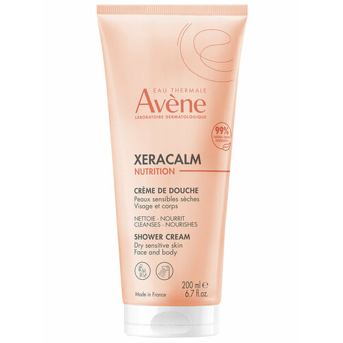 AVENE XERACALM Nutrition Легкий питательный очищающий крем- гель, 200 мл avene xeracalm nutrition гель легкий питательный очищающий 500 мл