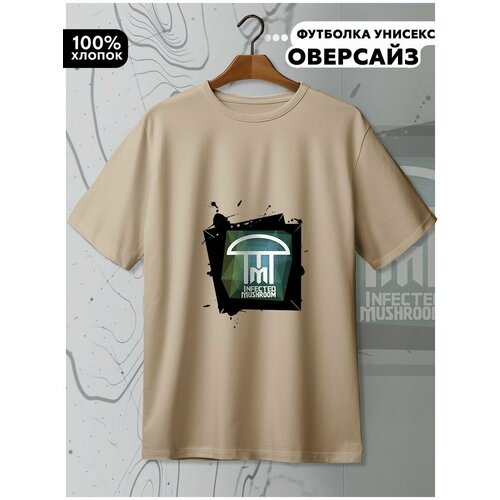 фото Футболка hypnotica, размер m, бежевый