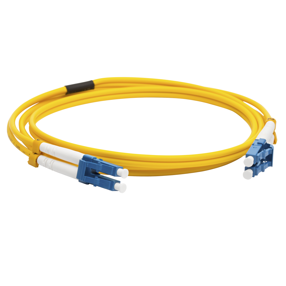 NEWMAX Оптический патч-корд NM дуплексный LC/UPC-LC/UPC SM G.652D 3.0мм желтый 1м NM-2LC-2LC/SU-1.0