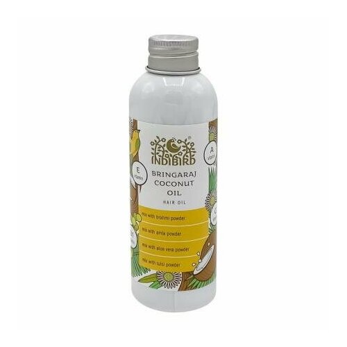 масло indibird bringaraj coconut oil д волос кокосовое 150 мл BRINGARAJ COCONUT OIL Hair Oil, Indibird (брингарадж кокос Масло для волос, Индибёрд), 150 мл.