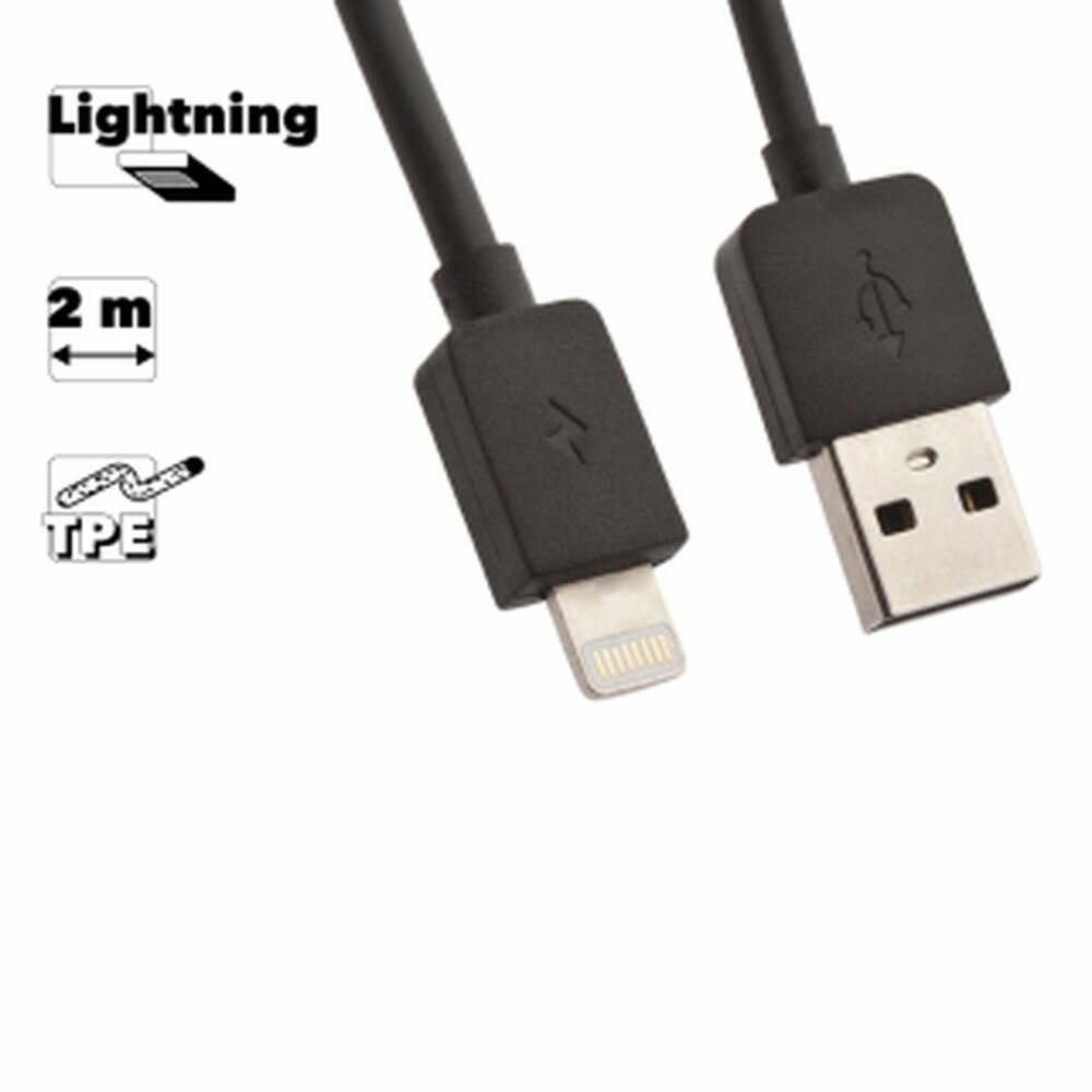 USB кабель Remax Light Series Cable RC-006i для смартфона Apple Lightning 8-pin, 2 метра, черный