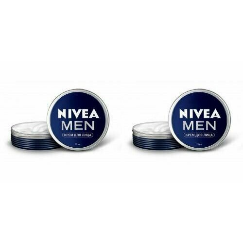 Крем для лица, Nivea Men, 75 мл, 2 шт