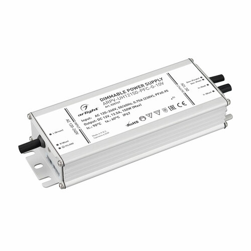 Arlight Блок питания ARPV-UH12150-PFC-0-10V (12V, 12.5A, 150W) (Arlight, IP67 Металл, 7 лет)