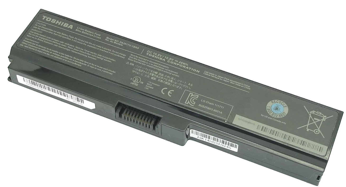 Аккумулятор для Toshiba Satellite A660, A665, C600, C650, L630, L635, L640, L650, L670, L700, L770,