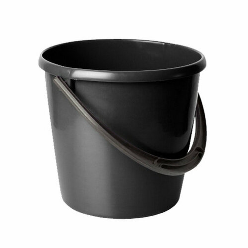 Юнипласт Ведро13 л пластмассовое черное 1 шт 758₽