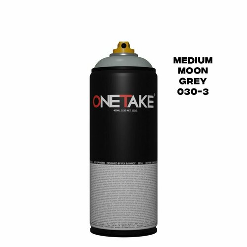 Аэрозольная краска One Take 030-3 medium moon grey 400 мл