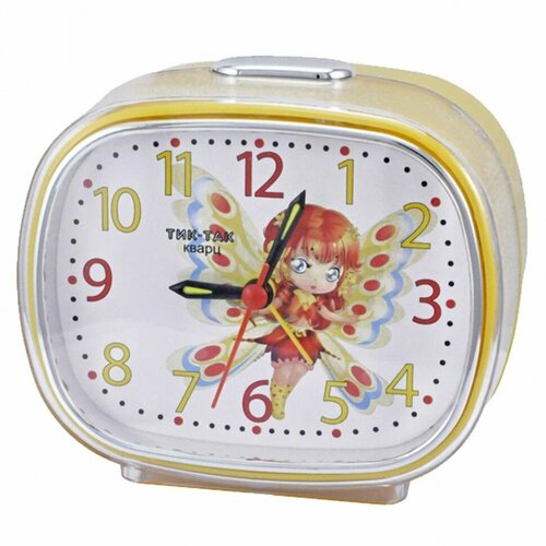 Будильник детский Фея yellow Б-642ф Тик-Так желтый, Желтый