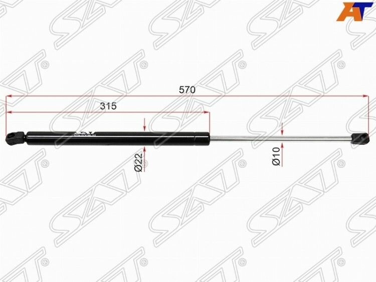 Амортизатор крышки багажника для RENAULT MEGAN 02-09 (WGN) SAT ST-8200119498