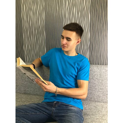 фото Футболка wellwear, размер 50, голубой