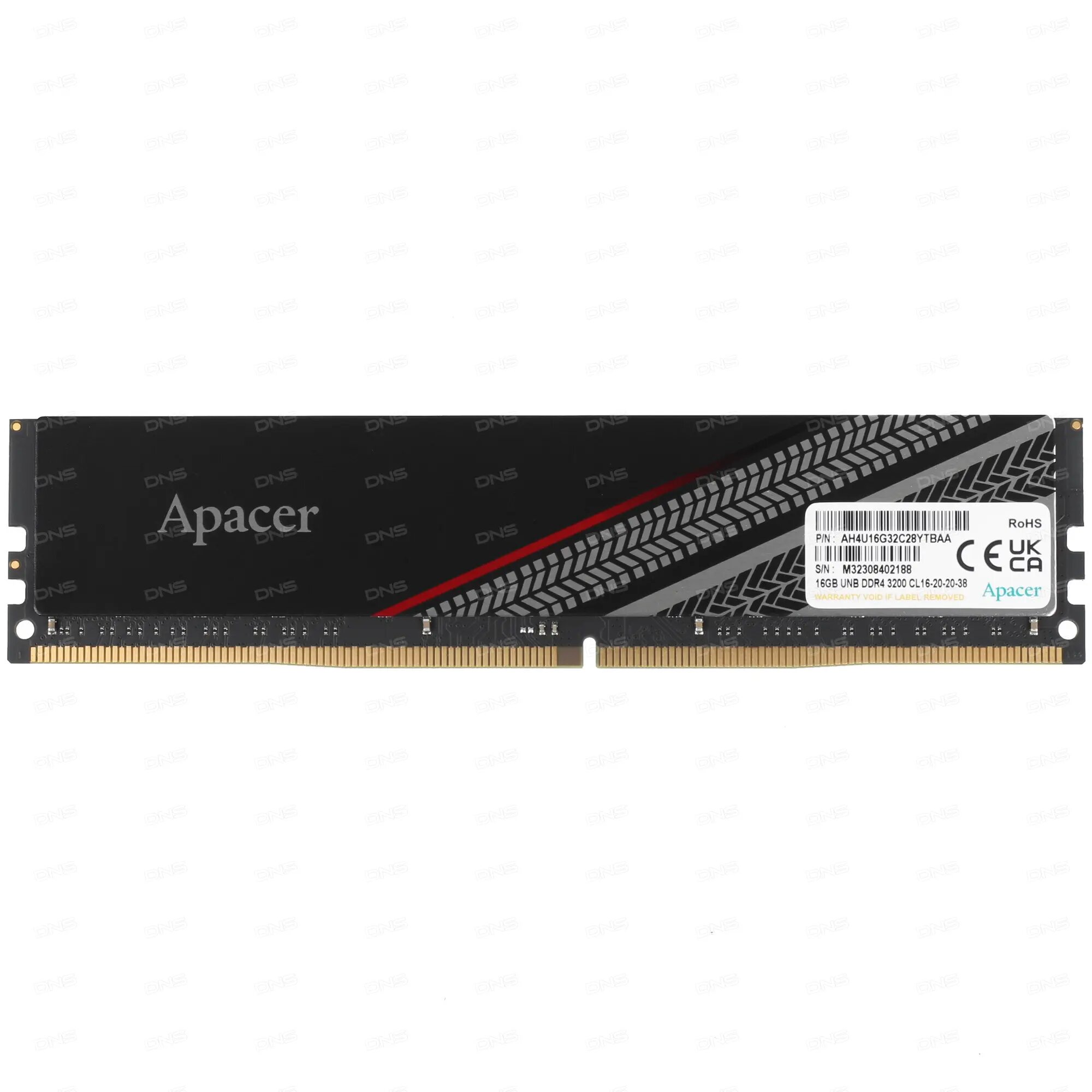 Оперативная память Apacer DDR4 16Gb 3200MHz pc-25600 TEX CL16 (AH4U16G32C28YTBAA-1)