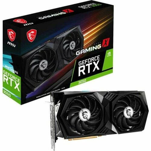 Видеокарта MSI PCI-E 40 RTX 3050 GAMING X 6G NVIDIA GeForce RTX 3050 6Gb 128bit GDDR6 184514000 HDMIx1 DPx3 HDCP Ret 2662200₽
