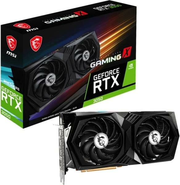 MSI PCI-E 4.0 RTX 3050 GAMING X 6G NVIDIA GeForce RTX 3050 6Gb 128bit GDDR6 1845/14000 HDMIx1 DPx3 HDCP Ret