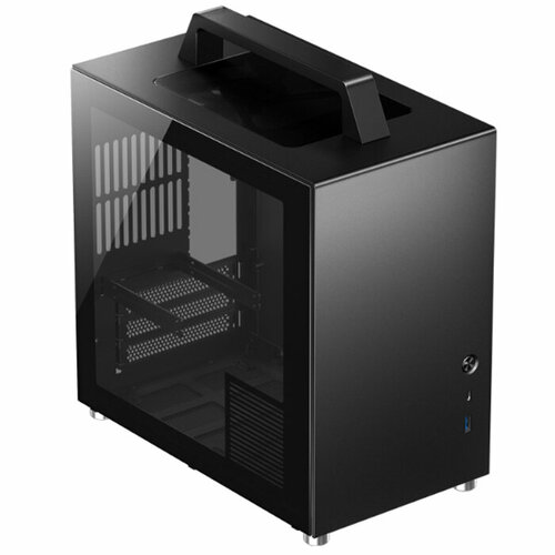 Корпус для компьютера Jonsbo T8 Plus Black mini-ITX без БП черный
