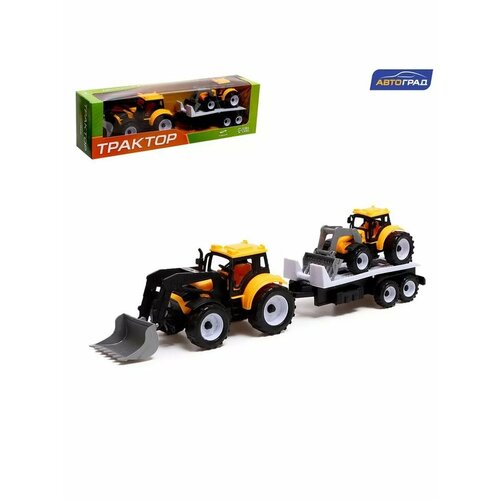 Набор игровой машинки Трактор с прицепом Погрузчик детский 1013₽