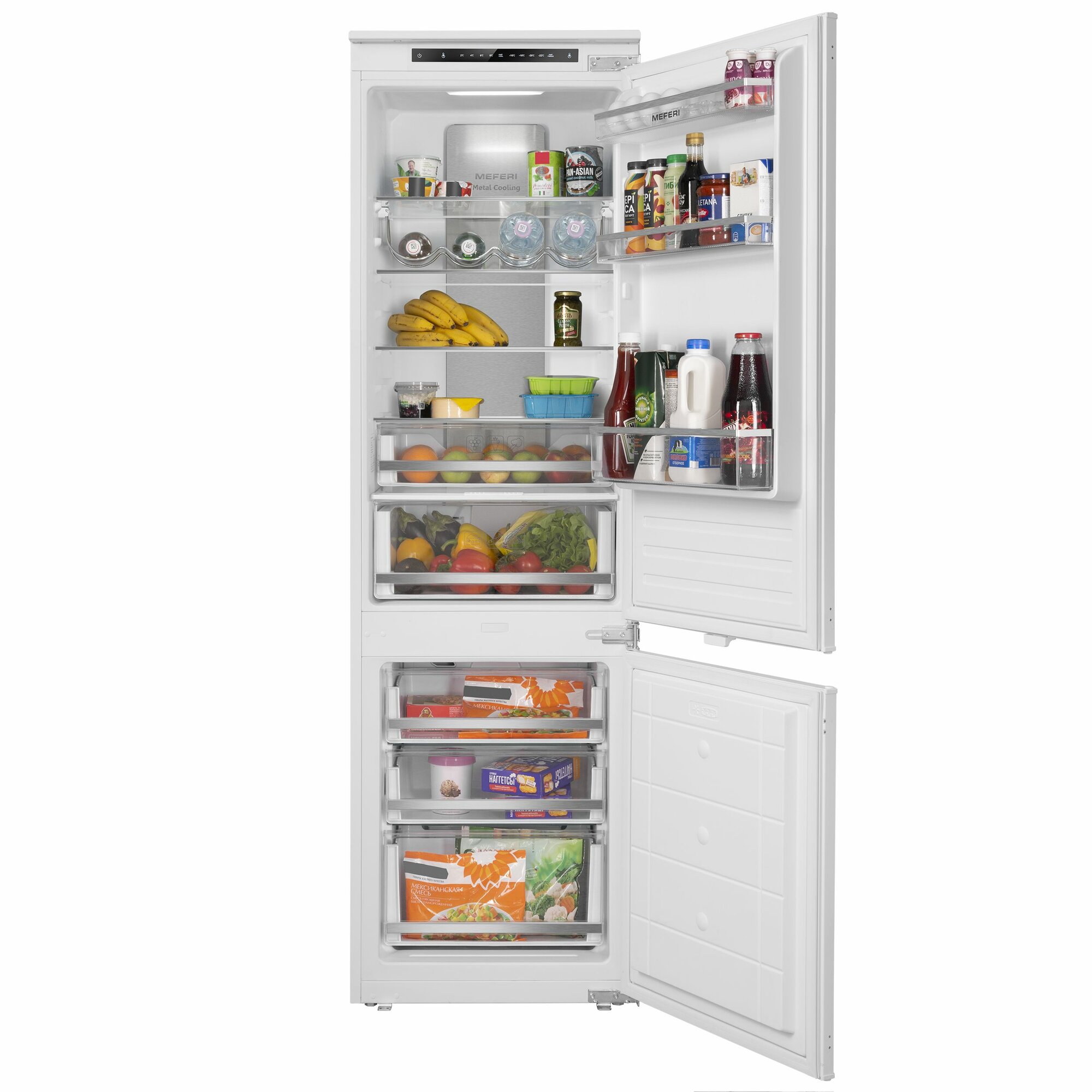 Холодильник встраиваемый MEFERI MBR177 TOTAL NO FROST ULTRA