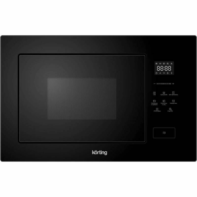 Встраиваемая микроволновая печь KORTING KMI 827 GN, чёрное стекло