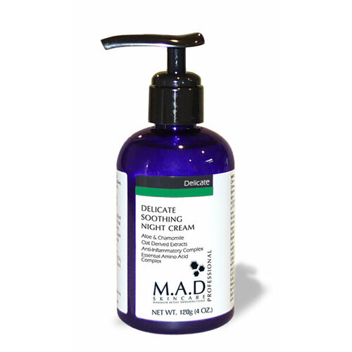 Delicate Soothing Night Cream Успокаивающий ночной крем для ухода за чувствительной кожей, 120 мл | MAD Skincare