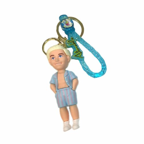 Брелок Barbie, Кен в голубом костюме силикон, 8 см, голубой